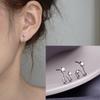 VENTFILLE 925 Stamp Silver Color Star Earrings for Women Crystal Jewelry Girls Birthday Gift Dropship Wholesale