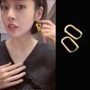 Hot Sale 925 Sterling Silver Geometric Square Hoop Earrings Simple Exquisite Sexy Jewelry Gift with Tempered Beauty