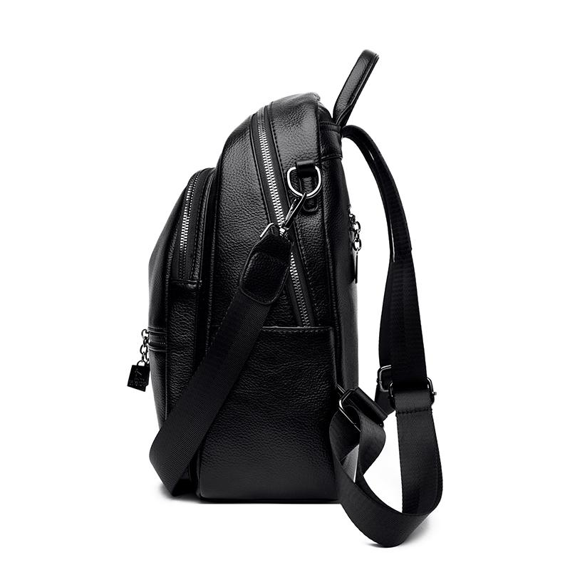 PU Backpack Women's Commuter Backpack Large Capacity Student Schoolbag Multi-function Shoulder Bag
