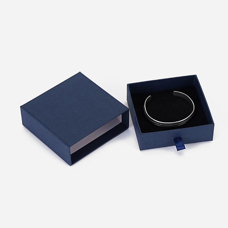 Hochwertige Blaue Papier Schmuckschatulle Spezielle Halskette Ohrstecker Armband Kreative Verpackung Geschenkbox China