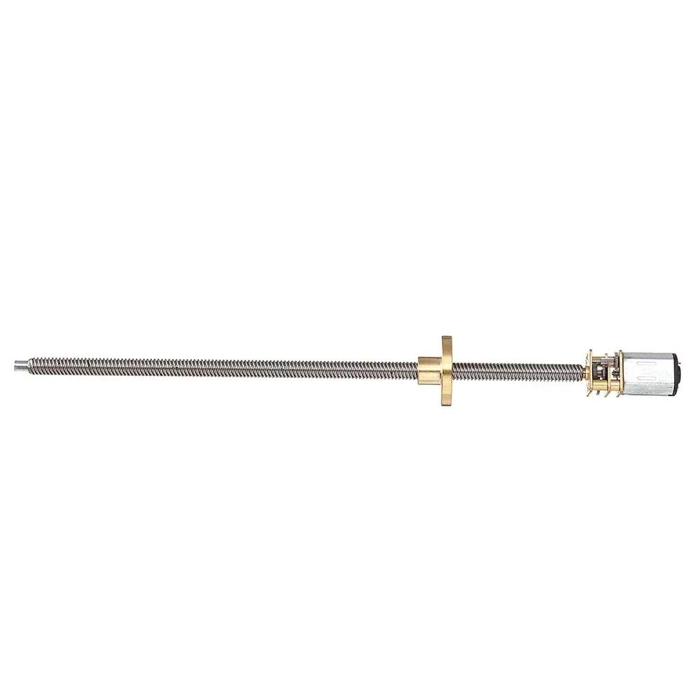 T5 Fast Thread N20 Decelerating Motor 160MM Long Screw Stainless Steel Flanged Various Rotating Speed
