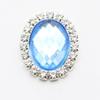 20x24mm Oval Acrylic Rhinestone Flatback Buttons for Handmade Jewelry and DIY Clothing Accessories