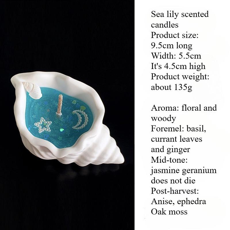 DIY Craft: Świeca zapachowa z muszlą konchy Morskiej Bryzy z kreatywną muszlą zapachową i gwiazdą, ręcznie robiona, dekoracje do domu, sypialni