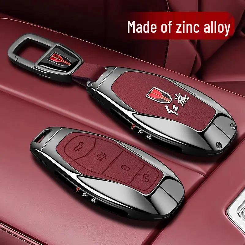 Compatible Key Case for 25 Hongqi Models: H5, H9, HS5, H6, HS3, PHEV, EQM5.