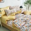 Four-piece Bedding Washed Cotton Single Double Student Three-piece Bed Linen Quilt Cover Pillowcase