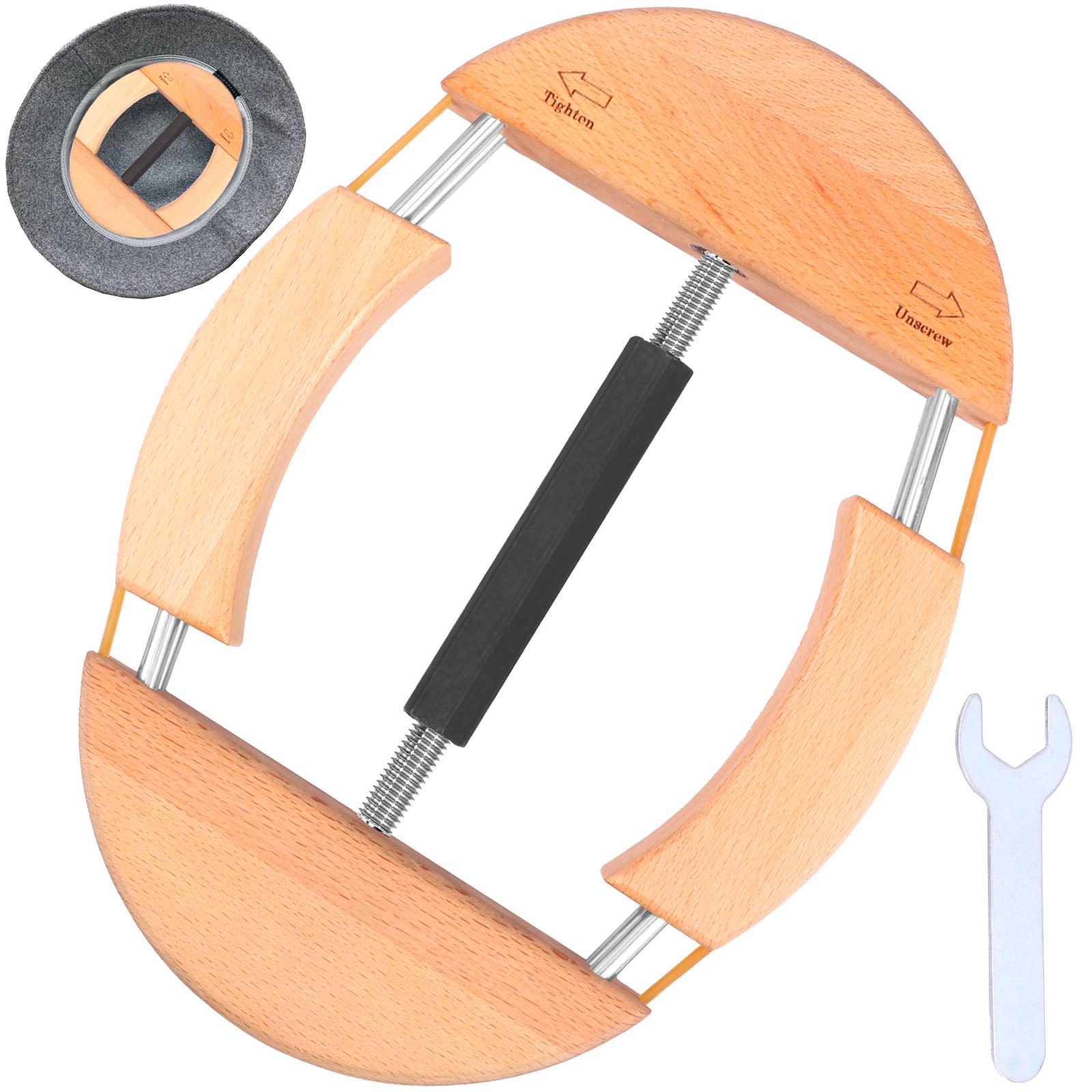 

Hat Stretcher 4 Way Adjustable Wooden Hat Stretcher Cap Shape Maintainer Premium Fedora Hat Rack for Cowboy Baseball Hat Holders