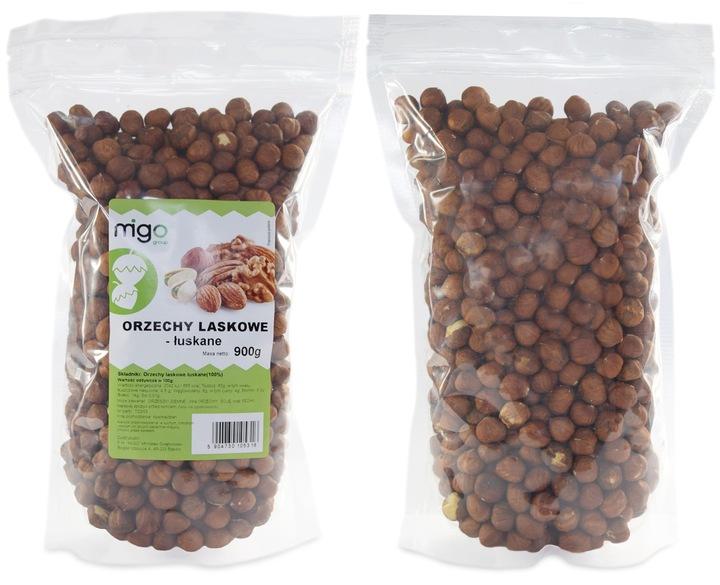 Orzechy Laskowe Łuskane 900G Naturalne - Migogroup