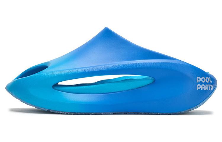 Li Ning x LOL Yun You Шлепанцы-слайдеры Унисекс Синий блестящий AZST001-32 37