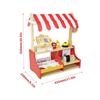 Burger Little Wooden Shop With Fruit Vegetables Cash Register For Play Creative