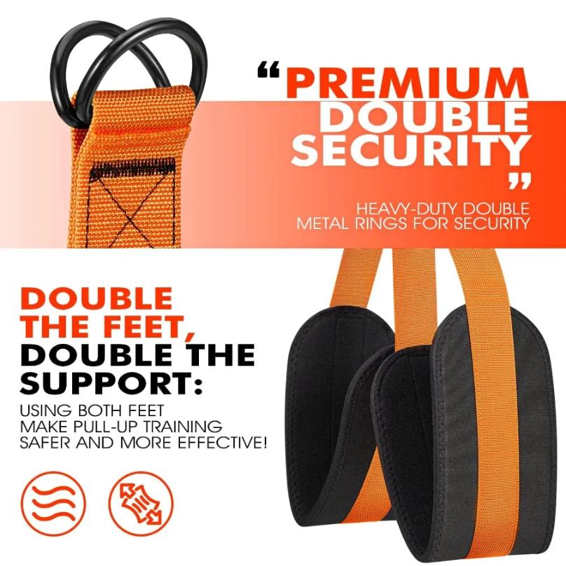 Fasce di Assistenza per Trazioni Heavy Duty per Allenamento della Forza Fasce con Supporto per Ginocchia per Assistenza Trazioni Banda Elastica Resistente Durevole