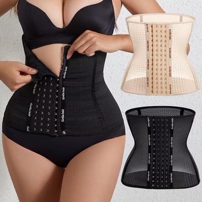 Dámský korzet Spodní prádlo Shaper Ženy Pás Cinchers Páska Body Shaper Building Přední přezka Čtyřřadý pásek na hubnutí