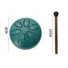 3-inch 6-tone Steel Tongue Drum Outdoor Rain Drum Instrument Mini Hand Drum with Drumstick Percussion Accessories Music