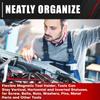Flexible Magnetic Tool Mat - Portable Mechanic Tray Pad Storage Holder for Screws Wrenches & Auxiliary Equipment