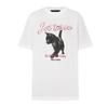 MO&Co. Camiseta de Manga Curta com Estampa de Gato Distorcida