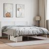 VidaXL Metal Bed Frame with White Headboard 120x190 Cm 372323