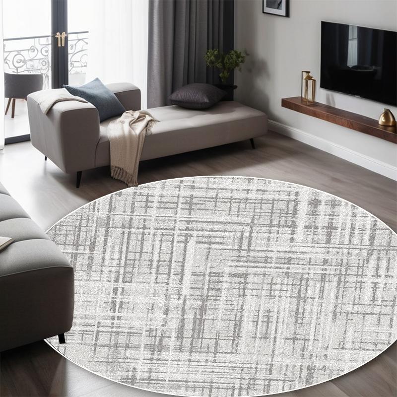 Teppich im europäischen Stil mit geometrischer Rundung für Wohnzimmer, Schlafzimmerdekoration, rutschfeste Teppiche, Lounge, Balkon, Kaffeetisch, Bodenmatte