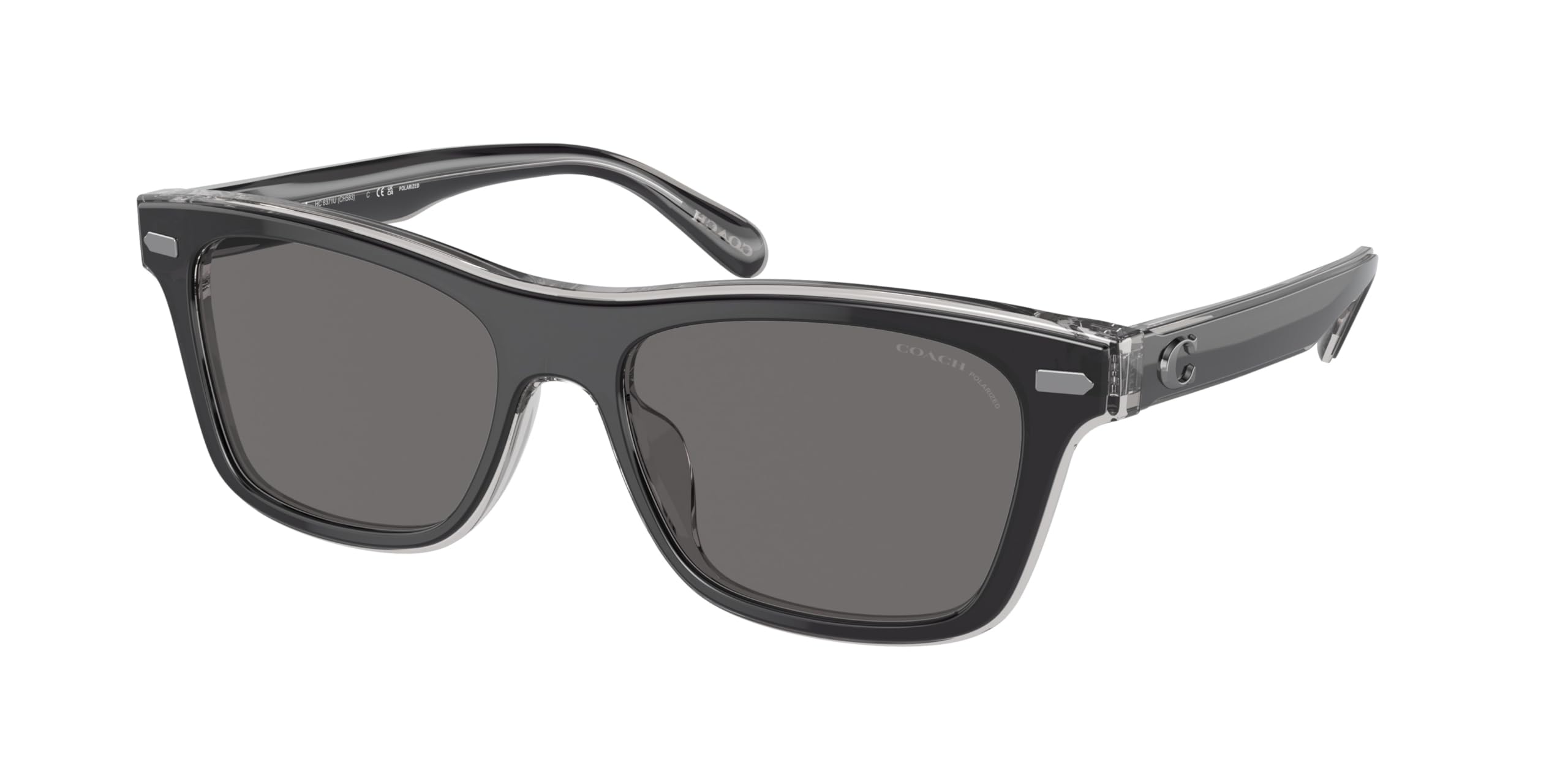 

Sunglasses HC8371U CH583 GRAY POLAR Lens 54 [Coach] BLACK/TRANSPARENT Frame/GREY