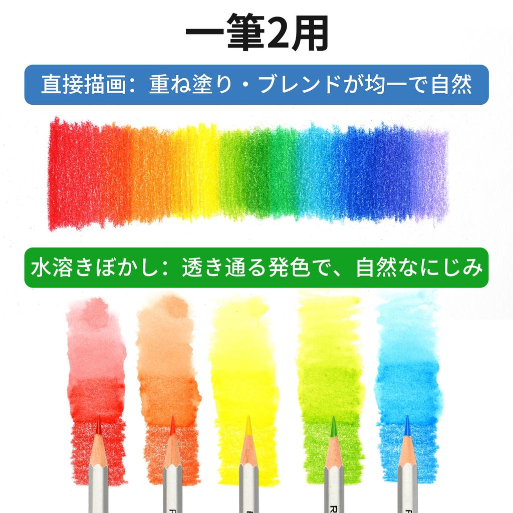 Marco Watercolor 48 Sketch Coloring Pencils for Includes Professional Soft Portable Pencils for Art Pencils for Iron 7120 Watercolor 48 Colors