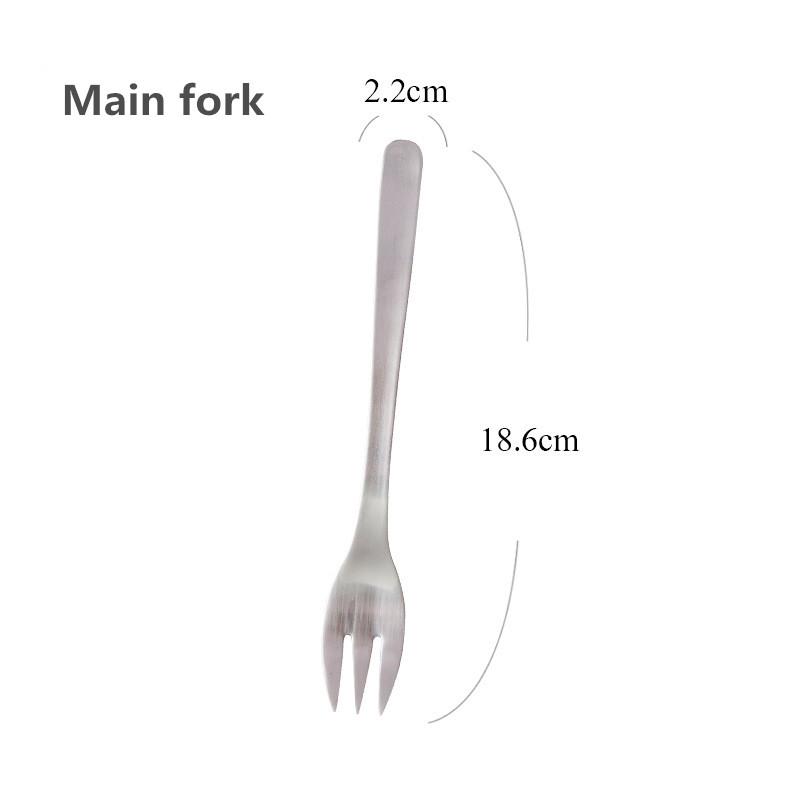 Broušené příbory z nerezové oceli 304 v japonském stylu pro domácnost, matné západní stolní nádobí