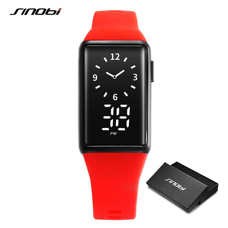 SINOBI Nova chegada relógios digitais masculinos moda esportes à prova dwaterproof água relógios de pulso masculino design original relógio de calendário masculino