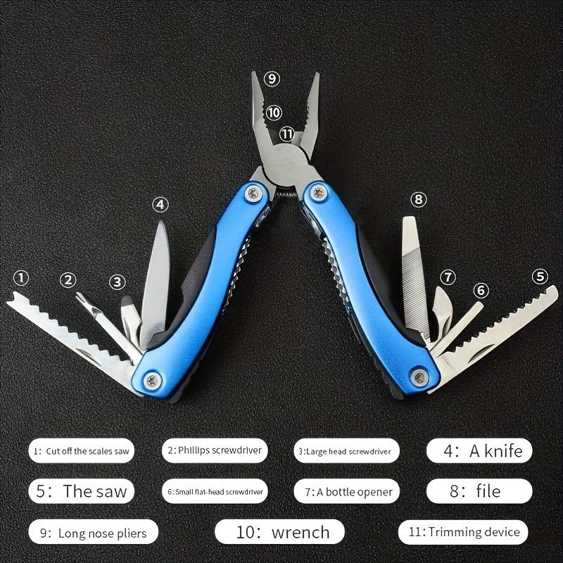 13 In 1 Multi Plier Folding Swiss Knife Pliers Hand Tool Screwdriver Multifunction Knife Tactical Knife Camping Multitools