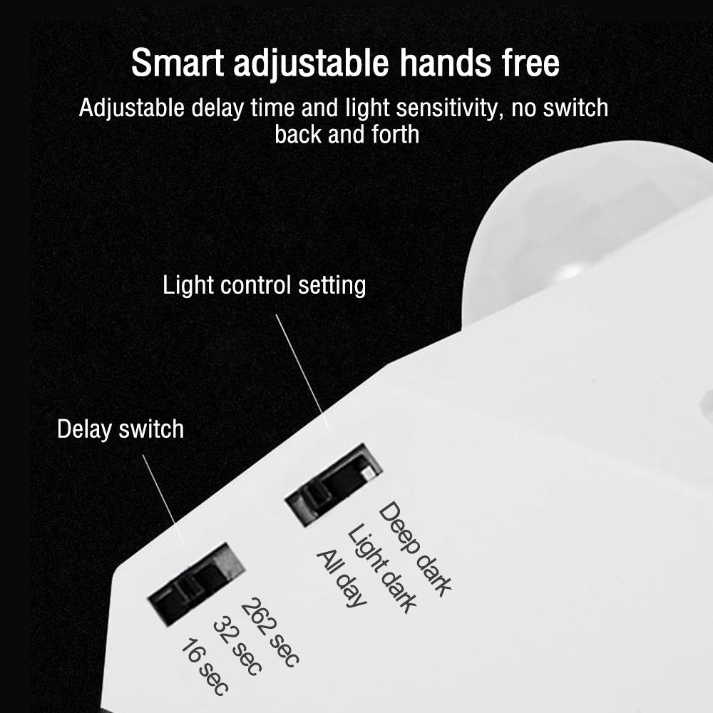 E27 Infrared Induction Lamp Socket Holder IR Human Body Sensing Automatic Wall Lamp Holder Intelligent LED Bulb Socket for Home