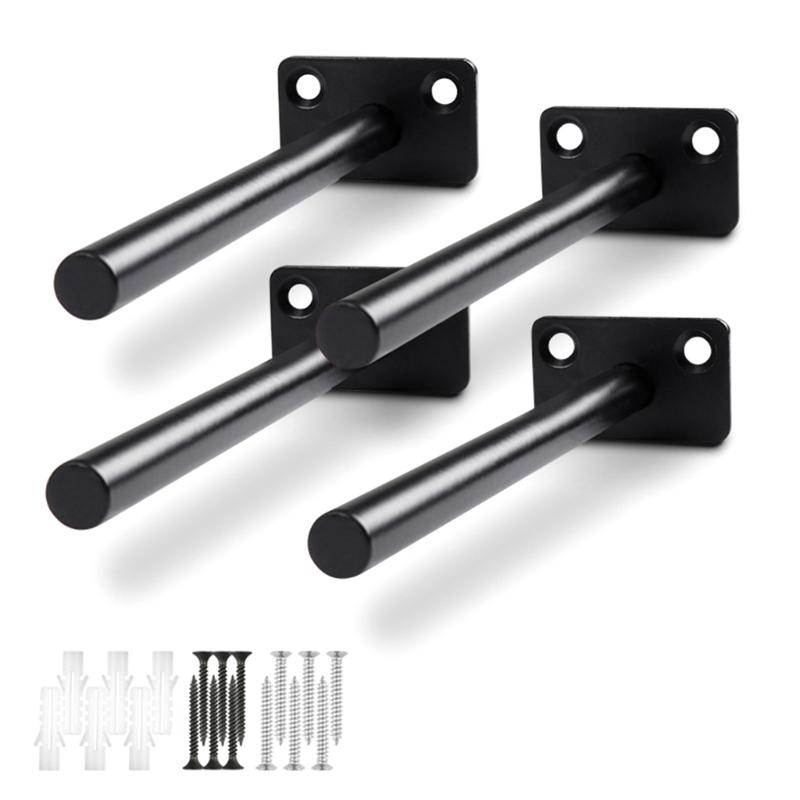 

Stealthes Mount Shelf Brackets Industrial Strengths Iron Construction Hide Support System for Modern Interiors 150mm