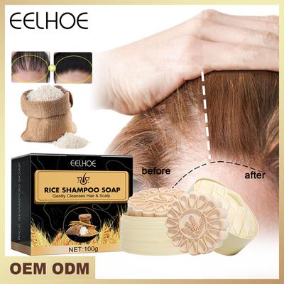 1 Pz Shampoo Per Capelli Riso Barra Di Sapone Lisci Ricci Ondulati Anti Perdita Di Capelli Crescita Rapida Dei Capelli Idratante Nutrire Per Le Donne Degli Uomini cura dei capelli 100g
