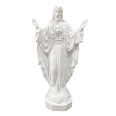 Jesus Statue Sculpture Artwork Resin Figurine Miniature Collectible Jesus Ornament for Bedroom Living Room Desktop Decorations