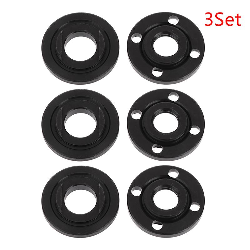 Metall 125 150 180 230 M14 Schaft Winkelschleifer 1/2/3Set Innerer Flanschmutter Satz Metall Druckplatte Winkelschleifer
