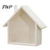 Bedroom Wall Decor Wood House Display Shelf, Mounted Decorative Floating Small Shelf Toys Dolls Organizer for Entryway, Living Room, Nursery