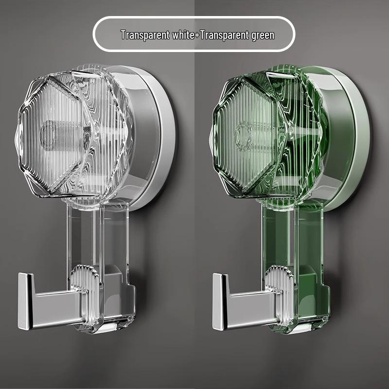 Rotating Suction Cup Hook: No-Drill, Strong Load-Bearing for Kitchen, Bathroom, or Shower Use