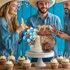 31 Stück Cowboyhut und Stiefel Kuchenaufsätze Western Cowboy Cowgirl Geburtstag Babyparty für Western-Themenparty Gastgeschenke Zubehör