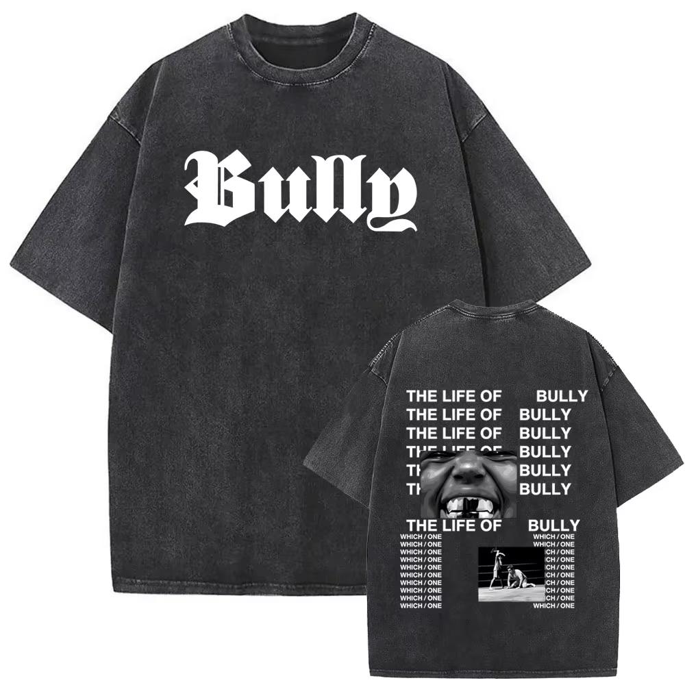 2026 Summer Hot Sale Vintage Rapper Kanye West Double Sided Print T Shirt Men Women Hip Hop Punk T-shirt Streetwear Oversized Tshirt