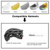 Capacete de bicicleta Óculos de ciclismo Viseira Acessórios Estrada Mtb Aero Capacete de bicicleta Óculos Anti Uv Lente Transparente Cinza Amarelo Prata
