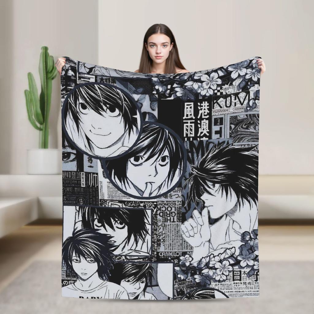 Death notes  Blanket Quality Super Soft  Bedding Throws Winter Students Couch Chair Comfortable Bedspread