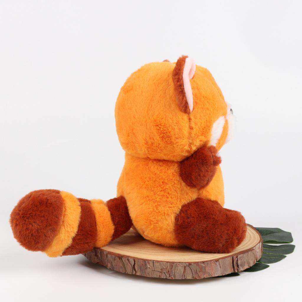 Raccoon Plush Simulation Raccoon Cute Cartoon Red Raccoon Plush Toy Doll Cute