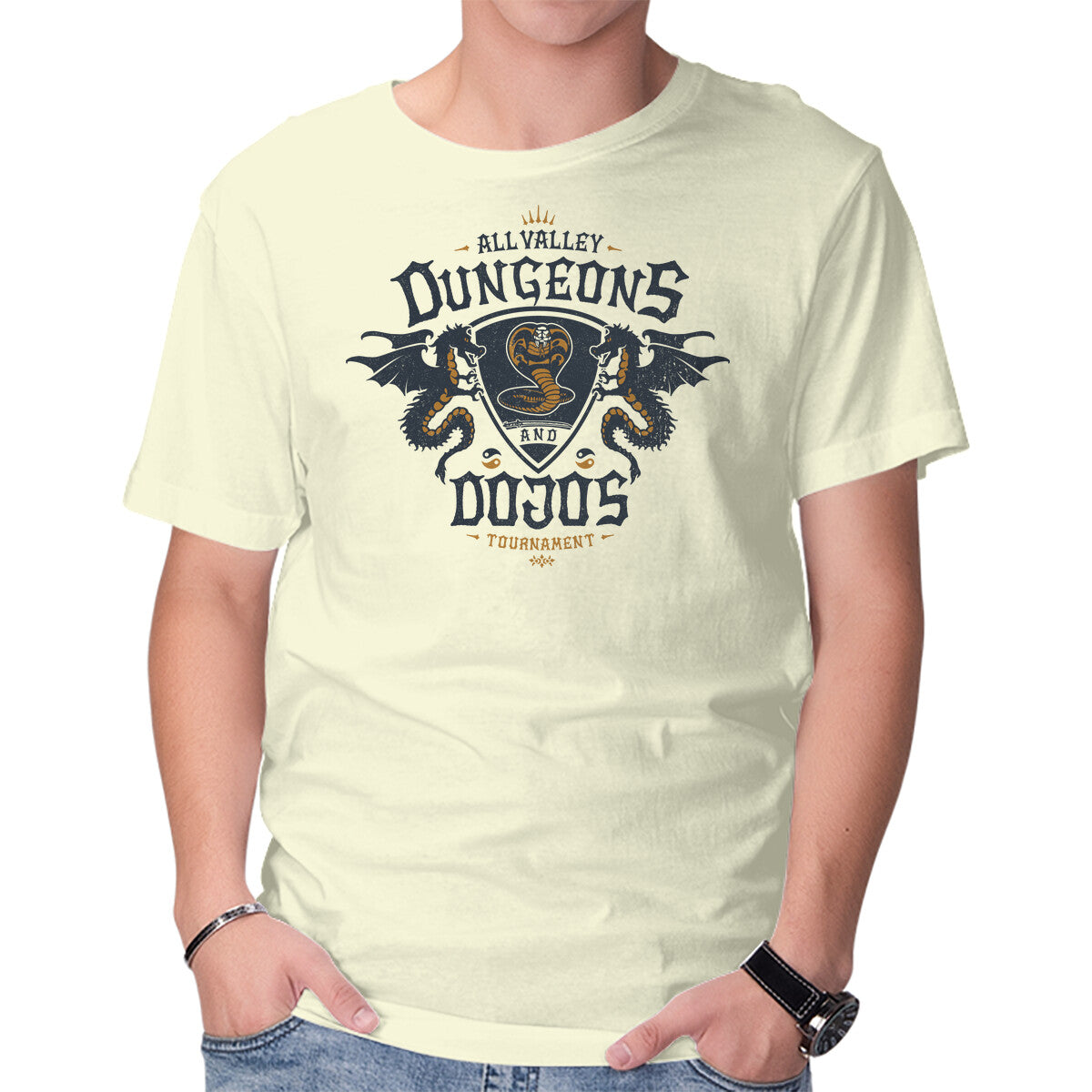 Unisex Crew Neck T-Shirt Dungeons And Dojos Graphic Short Sleeve Casual Tee XXL