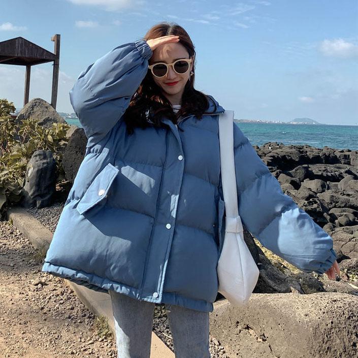 WTEMPO Dames Winter Korte Gewatteerde Jassen Verdikte Katoenen Gewatteerde Jassen Vrouwelijke Losse Puffer Parka's Dames Grote Maat Buitenkleding