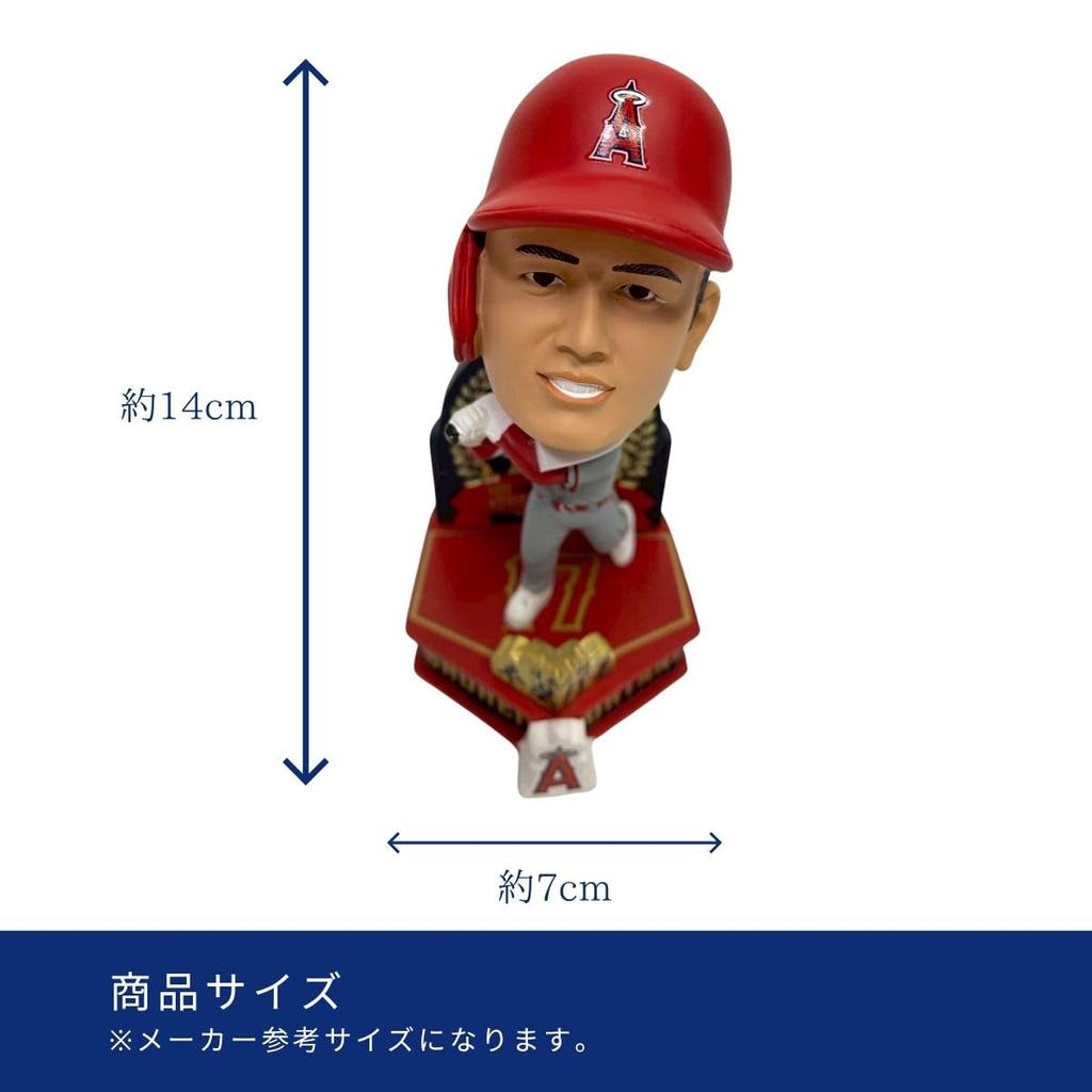 [Limited to 408 pieces worldwide] Shohei Ohtani Mini Bobblehead, Official MLB FOCO Merchandise, Angels Figure-Style Bubble Head