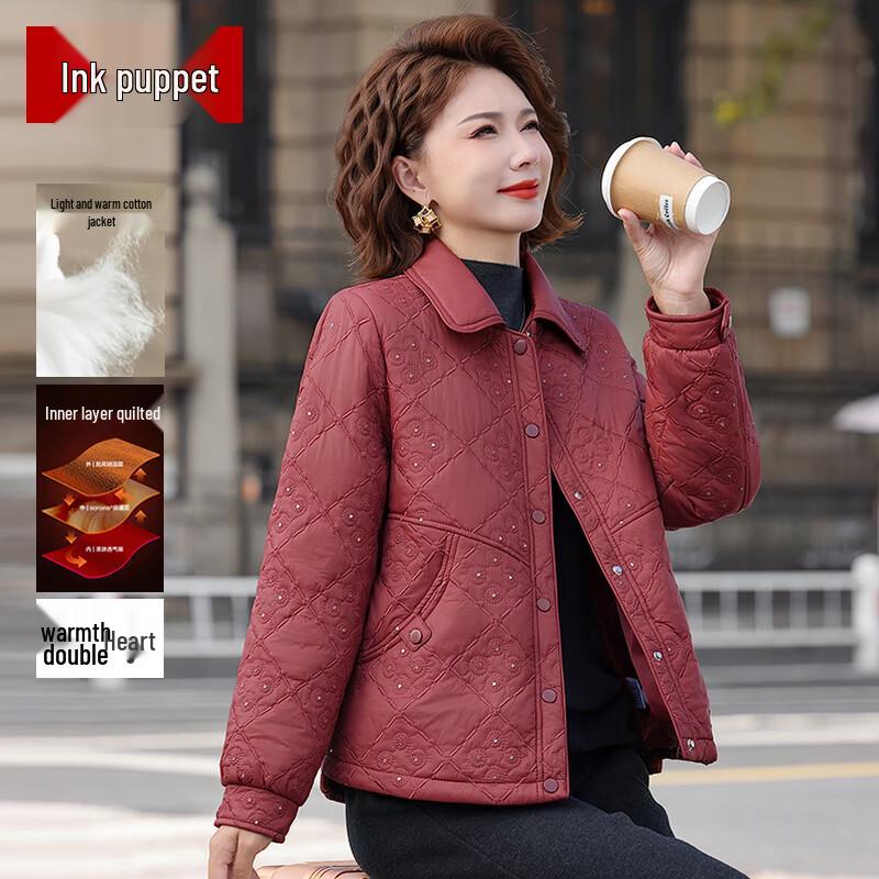 

Mo ou 2025 Women s Fashion Quilted Jacket 3XL