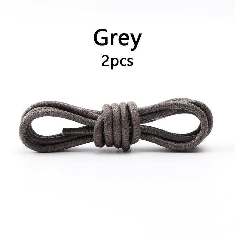 Waxed Cotton Round Shoe Laces Leather Oxford Shoelaces Waterproof Shoelace for Women Men Boots Loafers Shoes Lace Accessories
