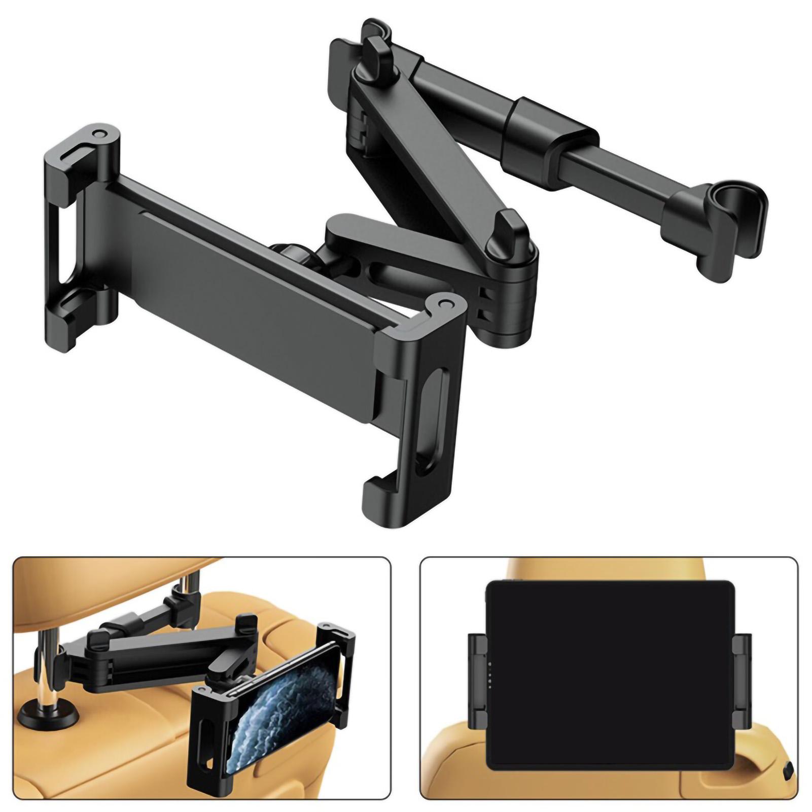 Car Phone Tablet Mount Stretchable Rotatable Universal Headrest Car Vent Phone Mount Folding Type High quality ABS+Silicone