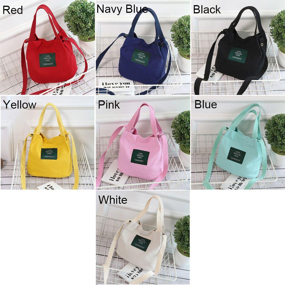 Fashion School Bag Casual Bag Buckle Shopping Bag Canvas Crossbody Bag Tote Handbags Letter Shoulder Bag
