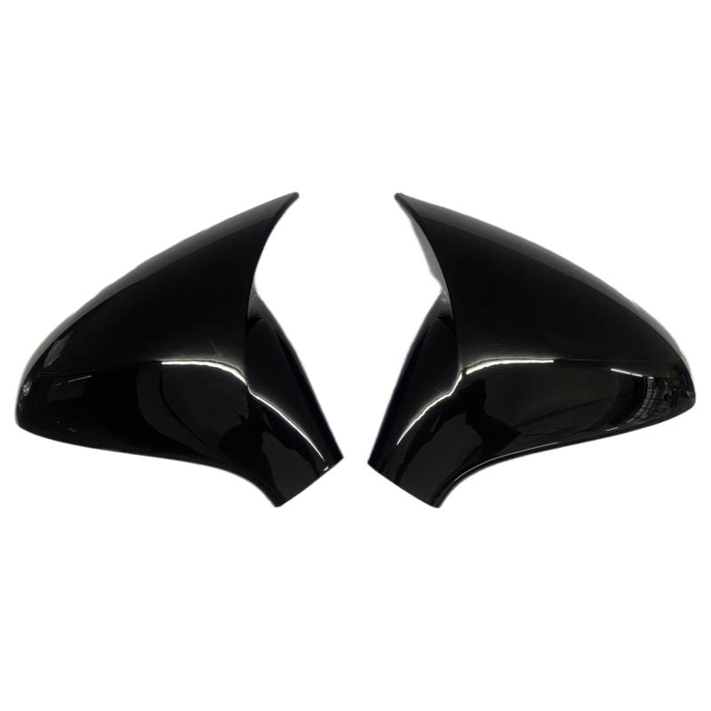 For Peugeot 207 308 2006-2012 Car Horn Rearview Side Mirror Cover Wing Cap Exterior Door Housing Shell ABS Trim Sticker