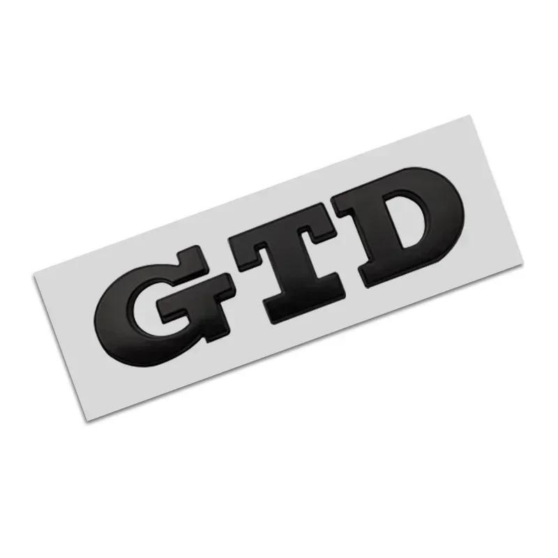 New GTD Emblem 3D Metal Car Sticker Tailgate Badge Sticker Decal For Volkswagen VW Polo Golf 5 6 7 Passat Scirocco GTD Acce