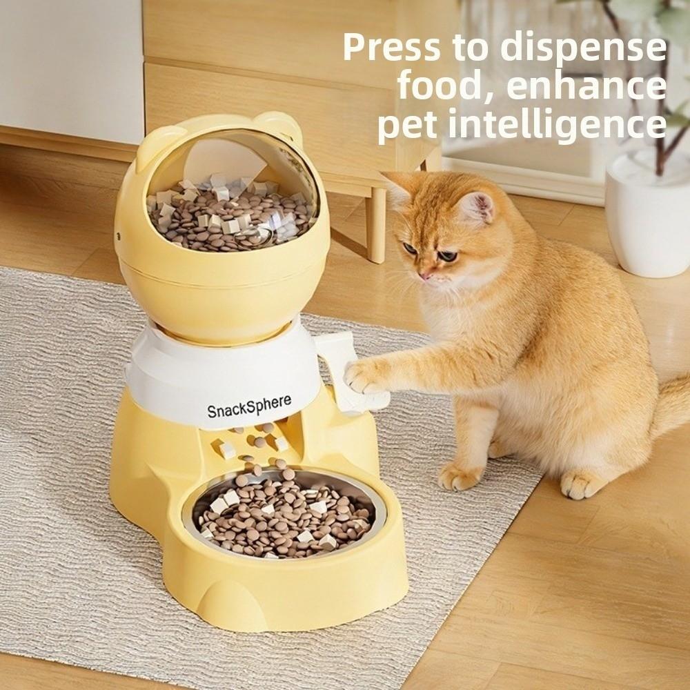 Visual Window Automatic Pet Feeder Large Capacity Pet Food Dispenser Cat Feeding Bowl Multi-Pet