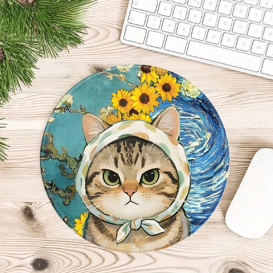 Cute Cat 1pc Mouse Pad Game Console Pad Computer Laptop Pad Keyboard Mouse Pad Office Pad Desk Accessories Anti Slip