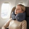 Breathable Inflatable Travel Pillow Comfortable Ring Neck Pillow Mini U-shaped Neck Pillow  Travel