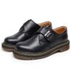 Low-top small leather shoes women's leather buckle short boots round head men's and women's casual tooling shoes